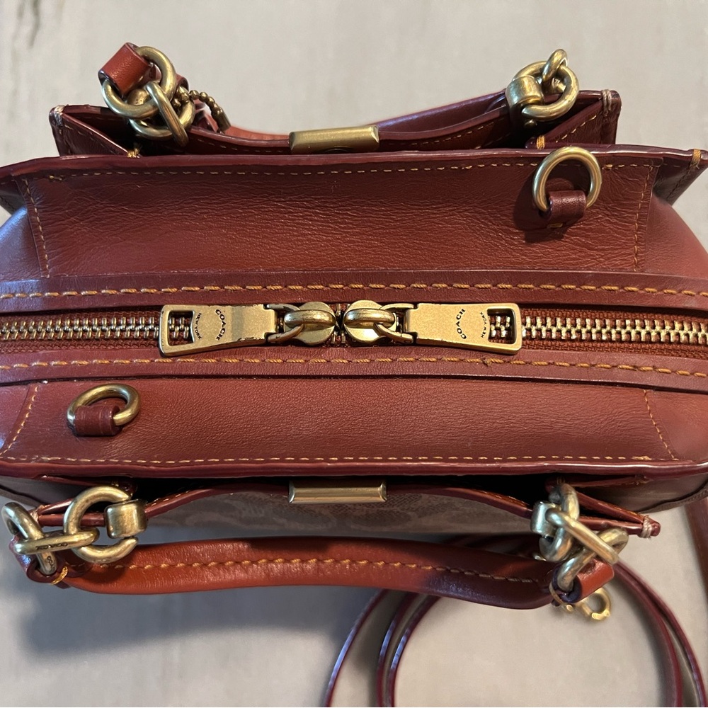 Coach Dreamer 21 Signature Canvas & Leather Mini Crossbody Bag - Picture 11 of 16